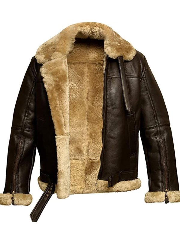 Marlo | Men's Leather Jacket Featuring Cozy Fleece Lining
