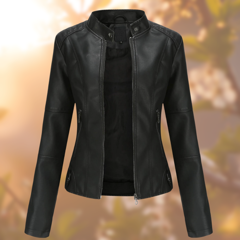 Cara | Women's Biker-Style Leather Jacket