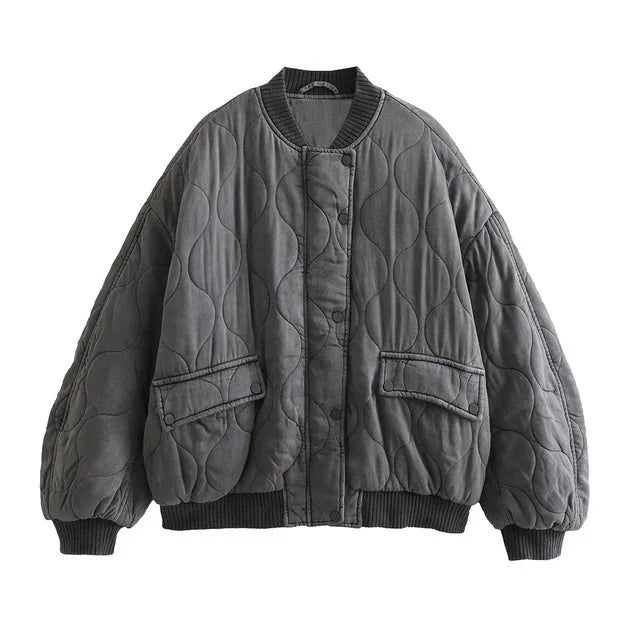 Flavia | Oversized Bomber Jacket