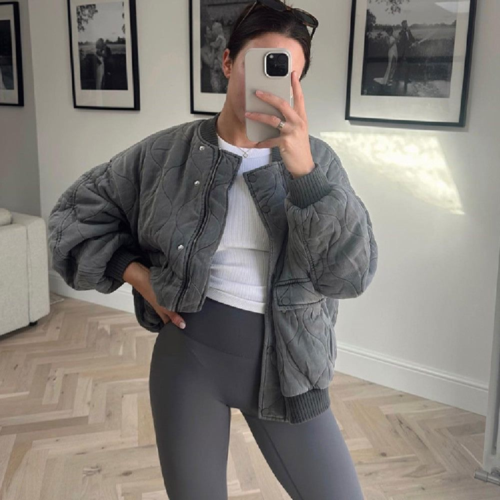 Flavia | Oversized Bomber Jacket