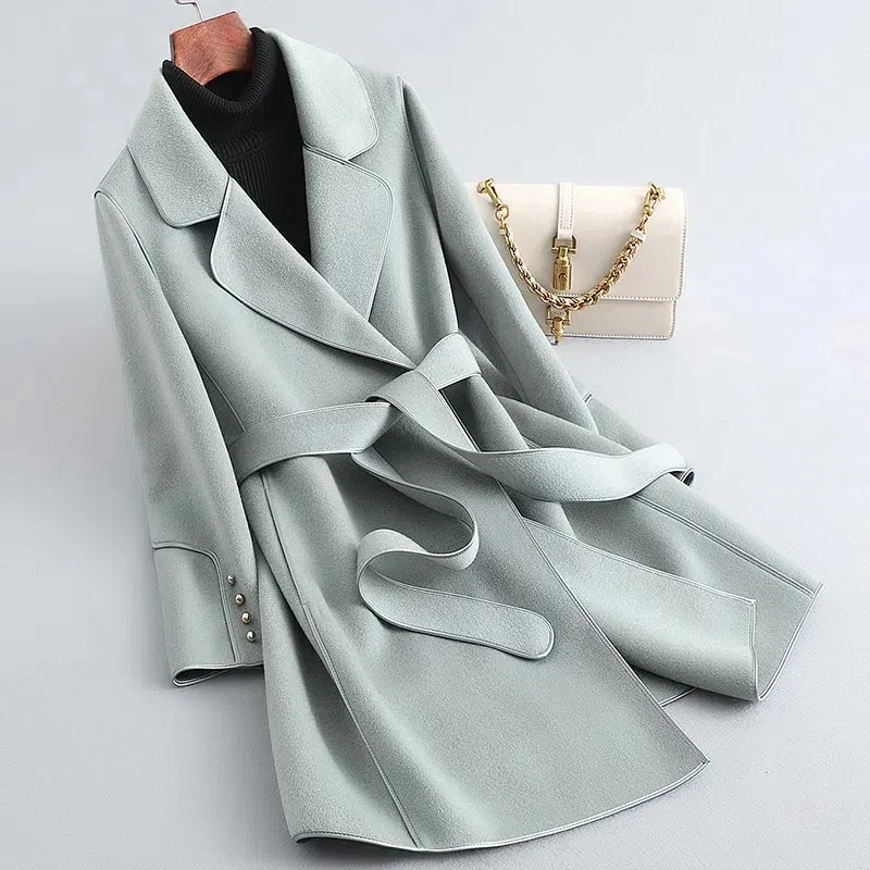 Nastasia | Pure Wool Trench Coat