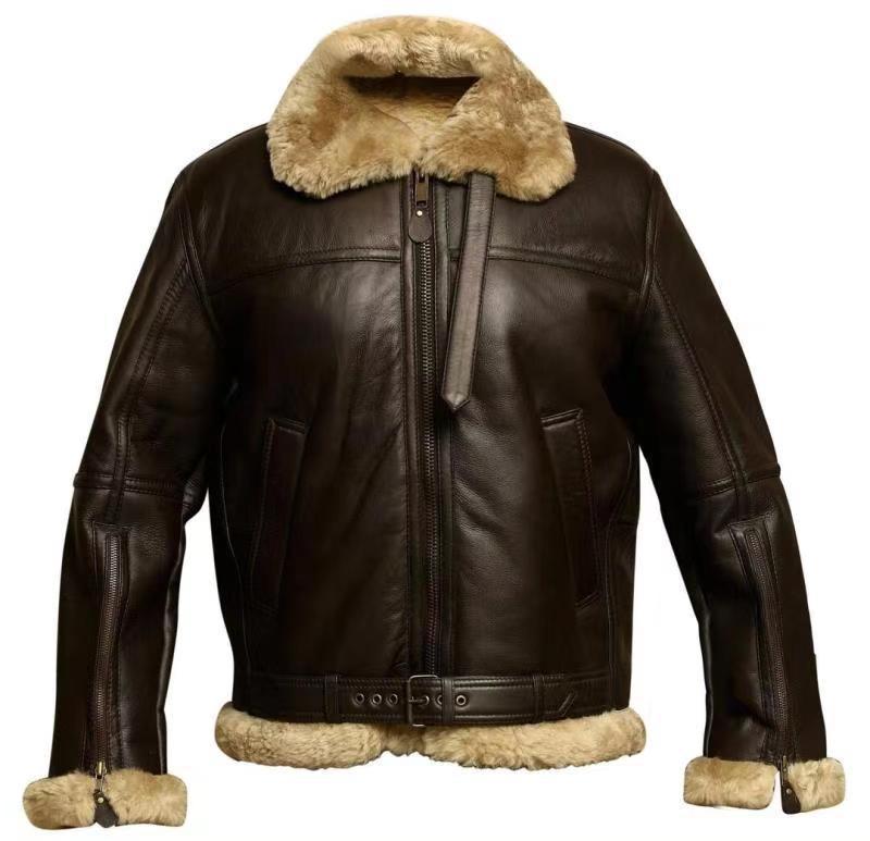 Marlo | Men's Leather Jacket Featuring Cozy Fleece Lining