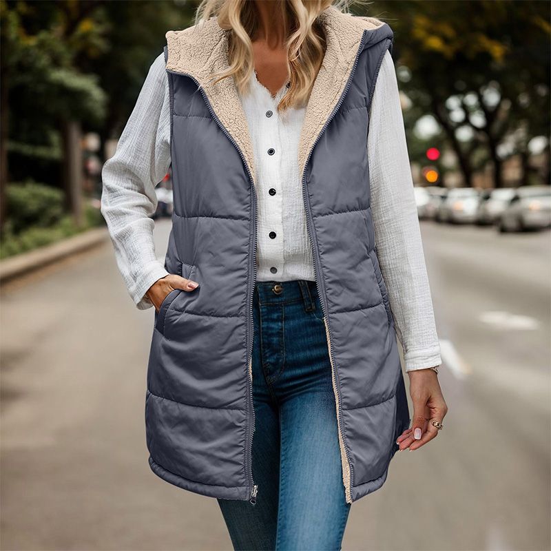 Aldana | Dual-Sided Sleeveless Jacket