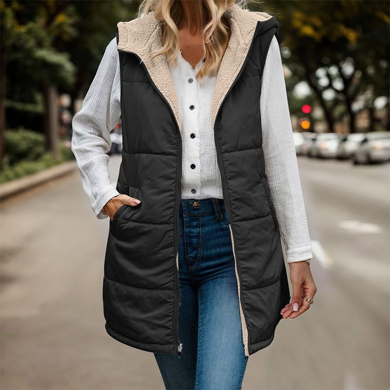 Aldana | Dual-Sided Sleeveless Jacket