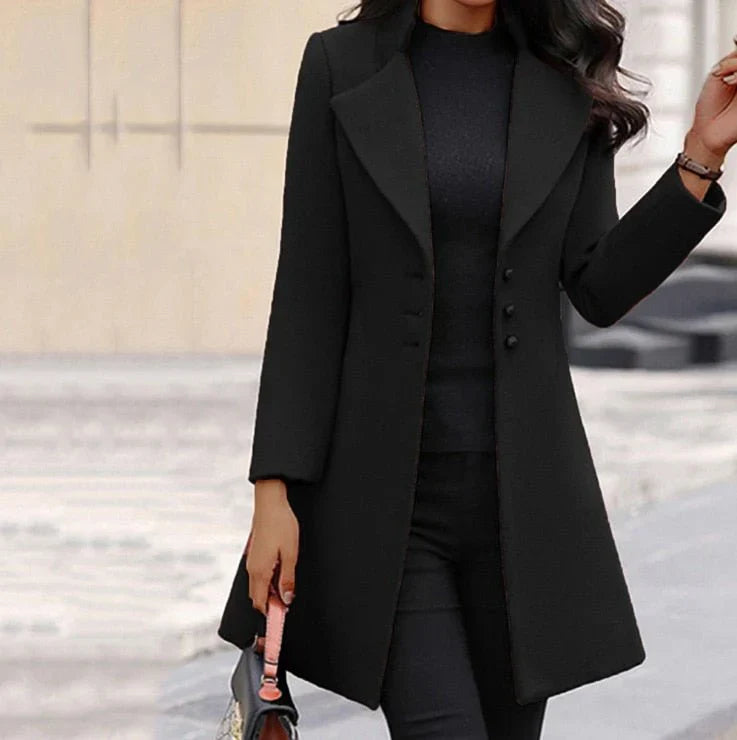 Ibona | Stylish Long Overcoat