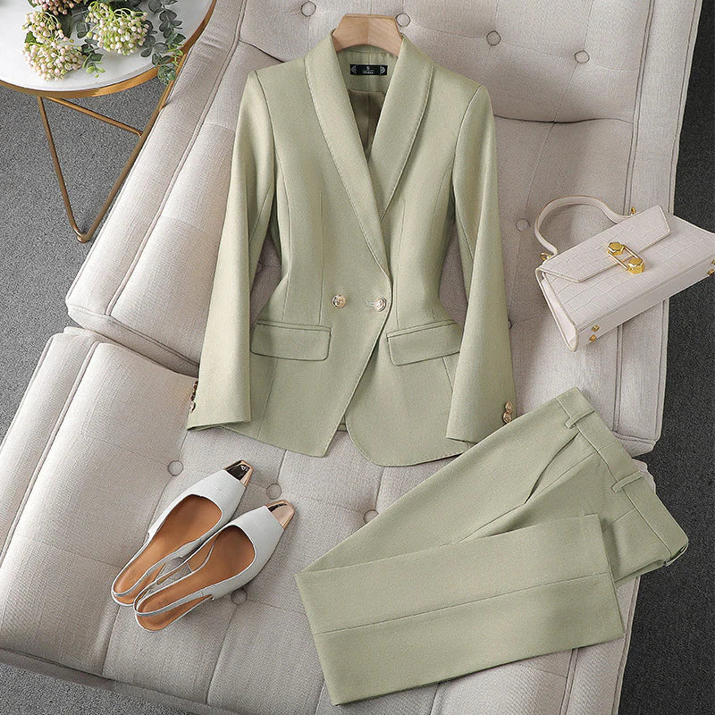 Kalea | Elegant Two-Piece Blazer and Trousers Ensemble