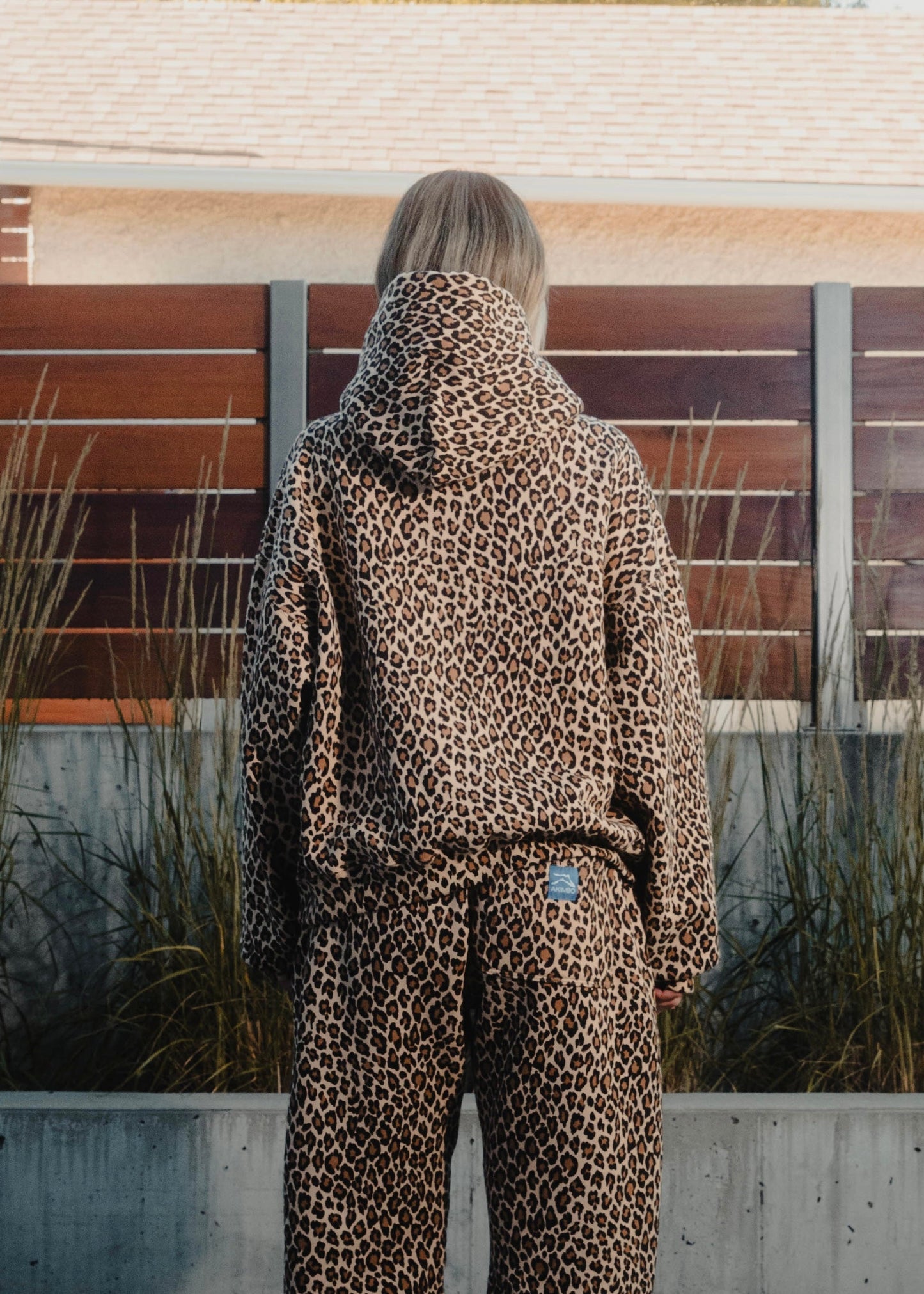 Arelils | Cheetah Print Jumpsuit & Sweatshirt Ensemble