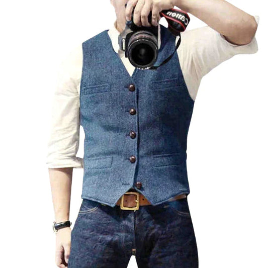 Pedro | Men's Denim Vest