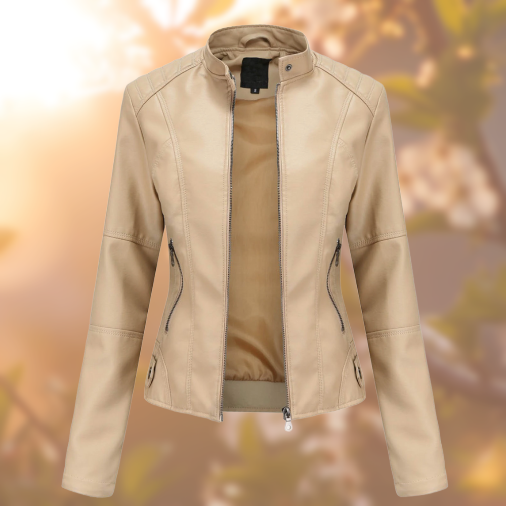 Cara | Women's Biker-Style Leather Jacket