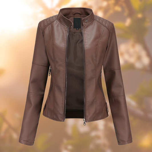 Cara | Women's Biker-Style Leather Jacket
