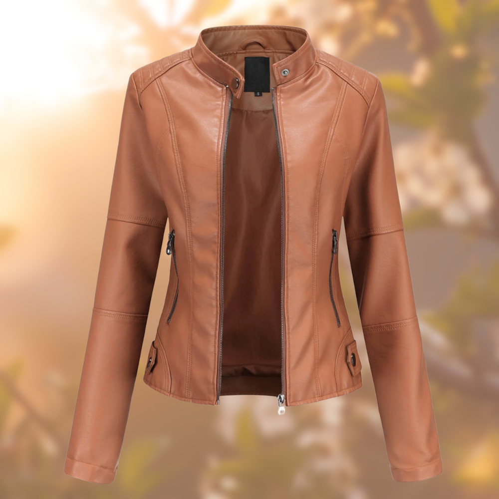 Cara | Women's Biker-Style Leather Jacket