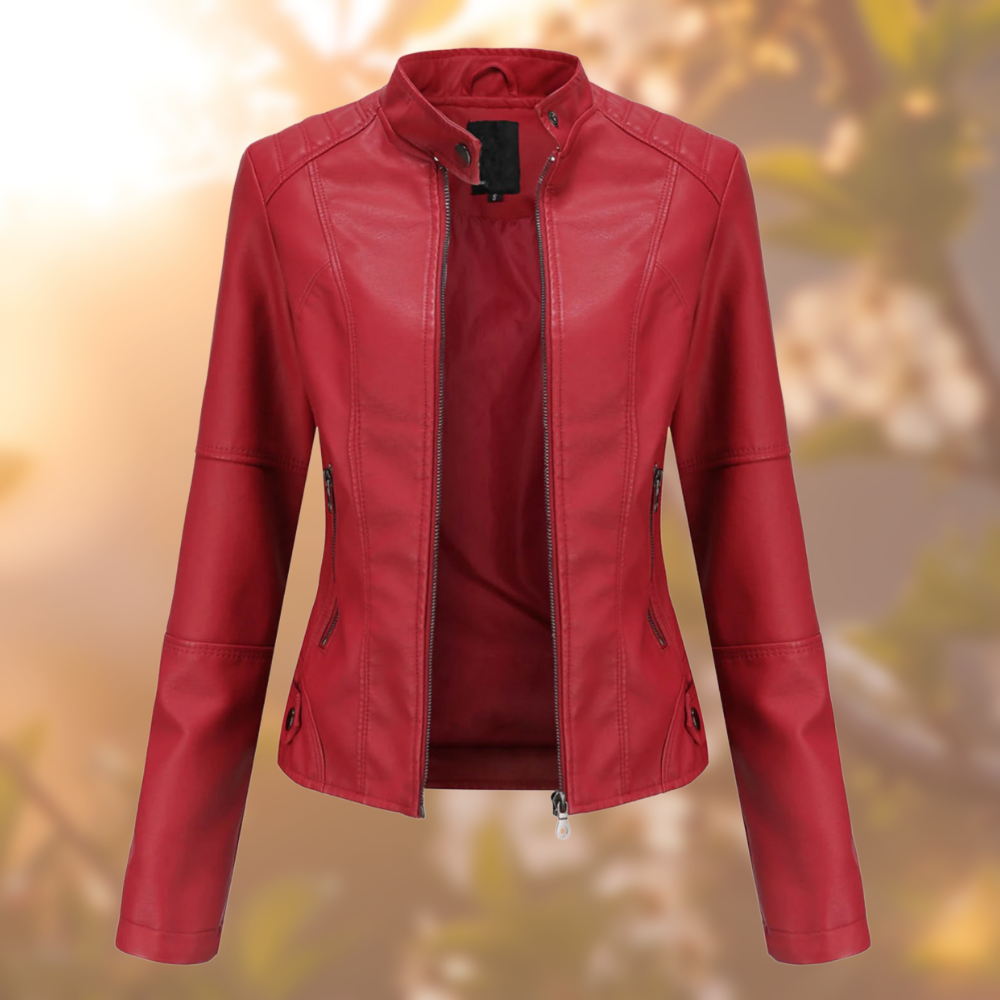 Cara | Women's Biker-Style Leather Jacket