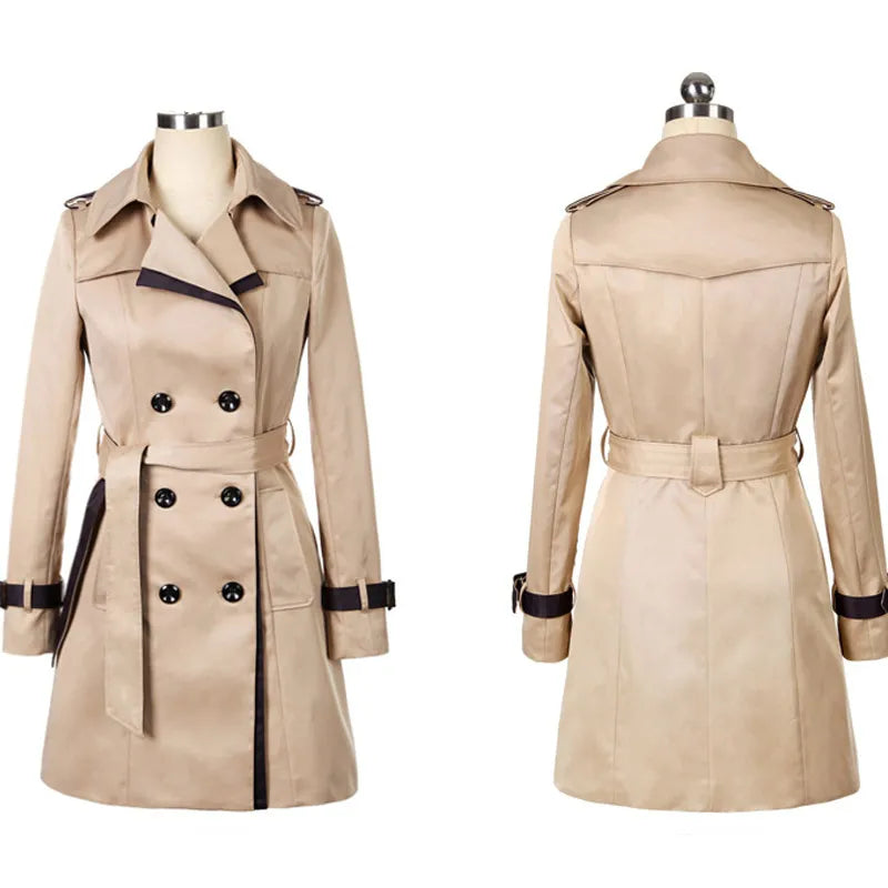 Kari | Chic Double-Breasted Trench Coat