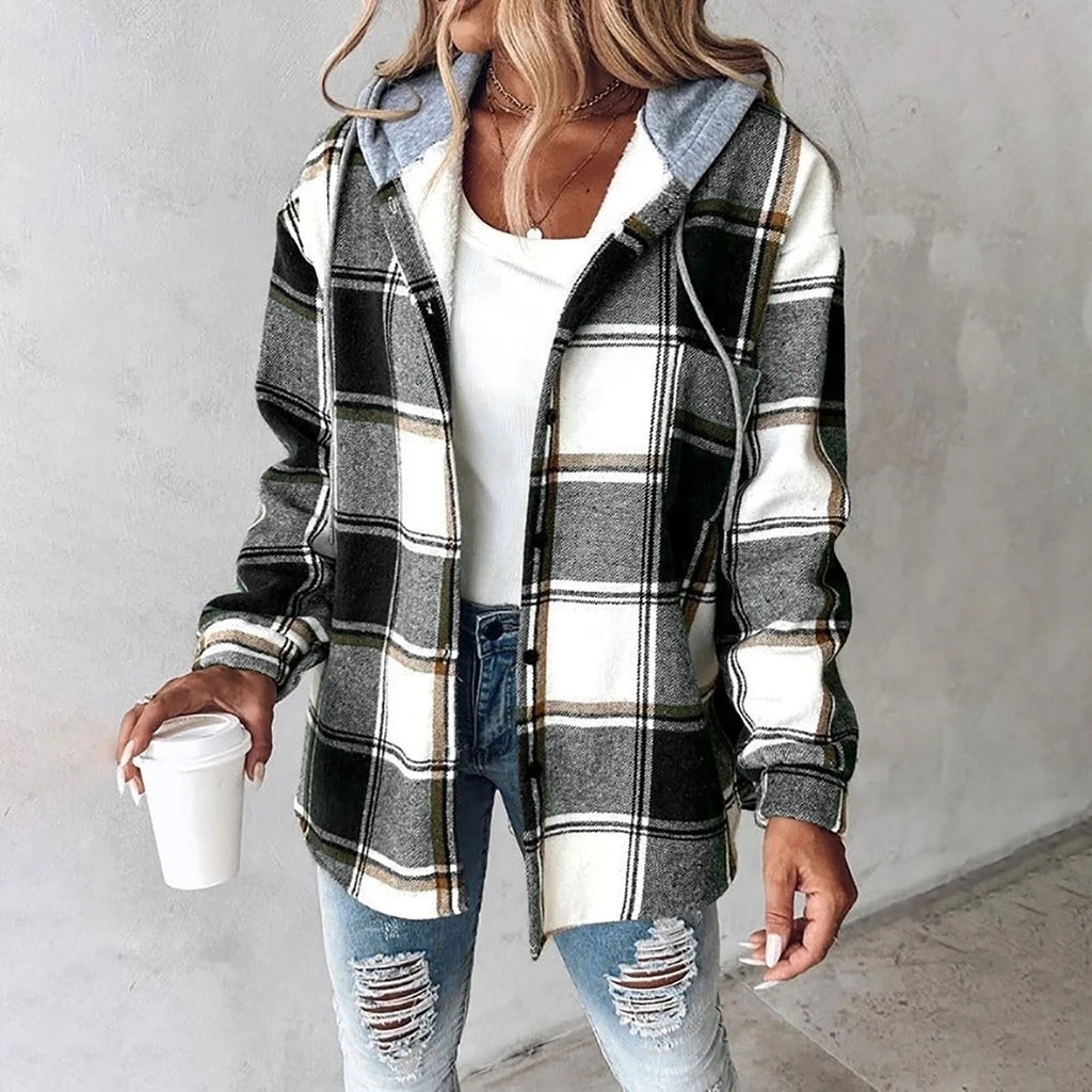 Maura | Oversized Plaid Jacket