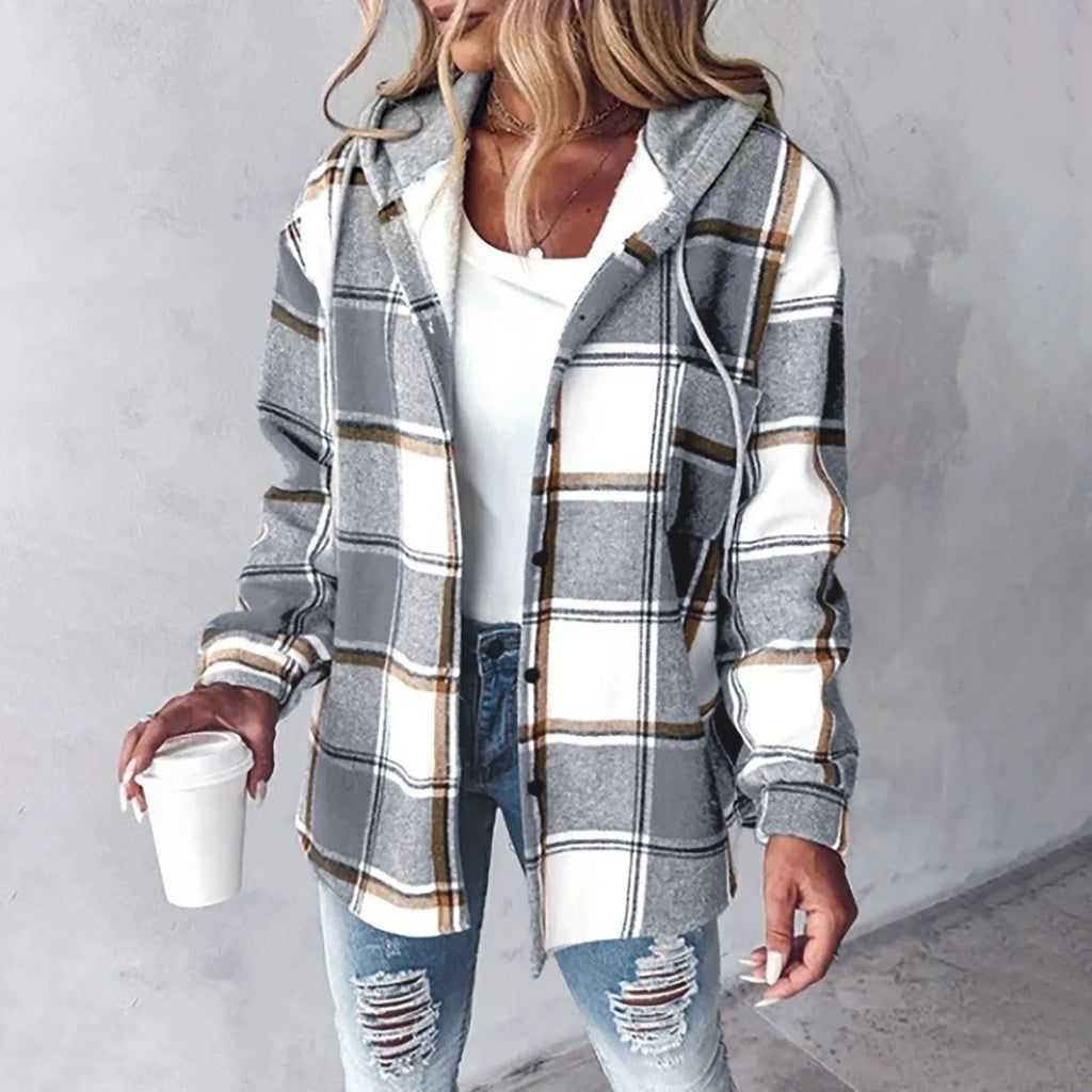 Maura | Oversized Plaid Jacket