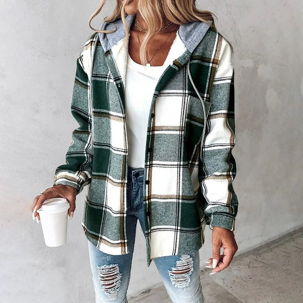 Maura | Oversized Plaid Jacket