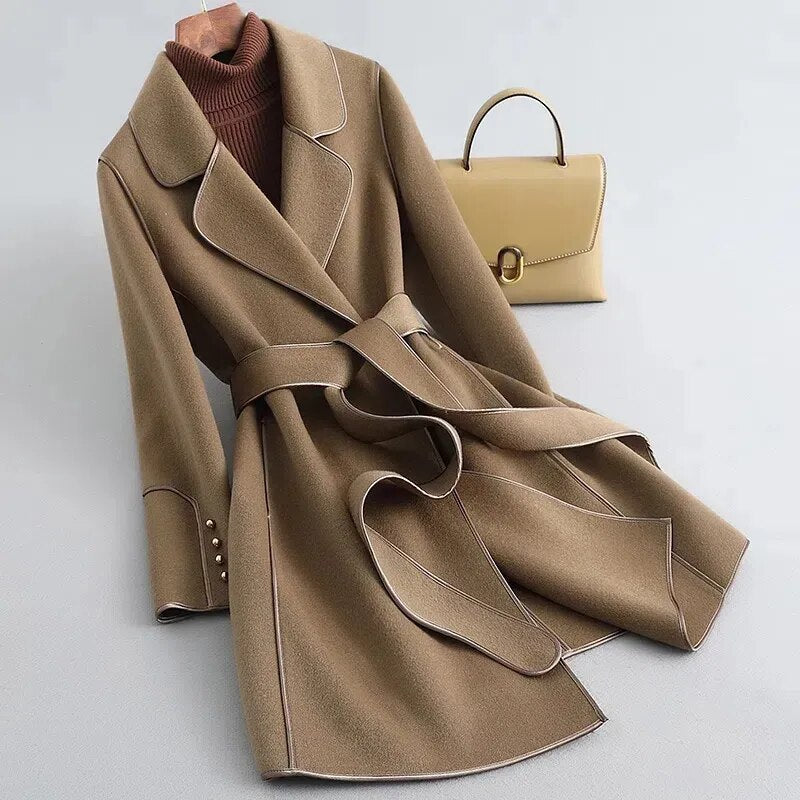 Nastasia | Pure Wool Trench Coat