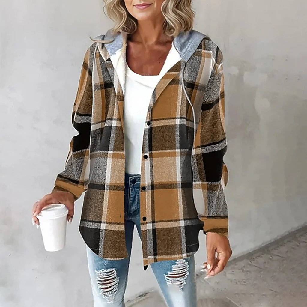 Maura | Oversized Plaid Jacket