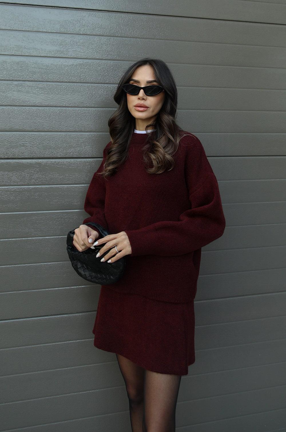 Gloria | Coordinated Skirt and Sweater Ensemble