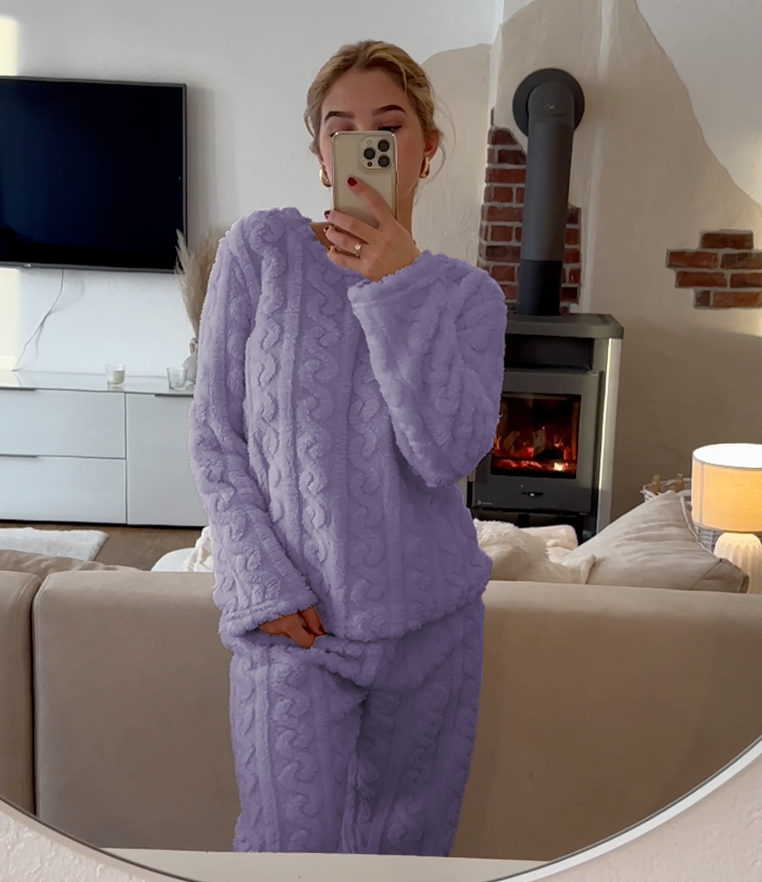 Fabricia | Cozy Fleece Pajama Set