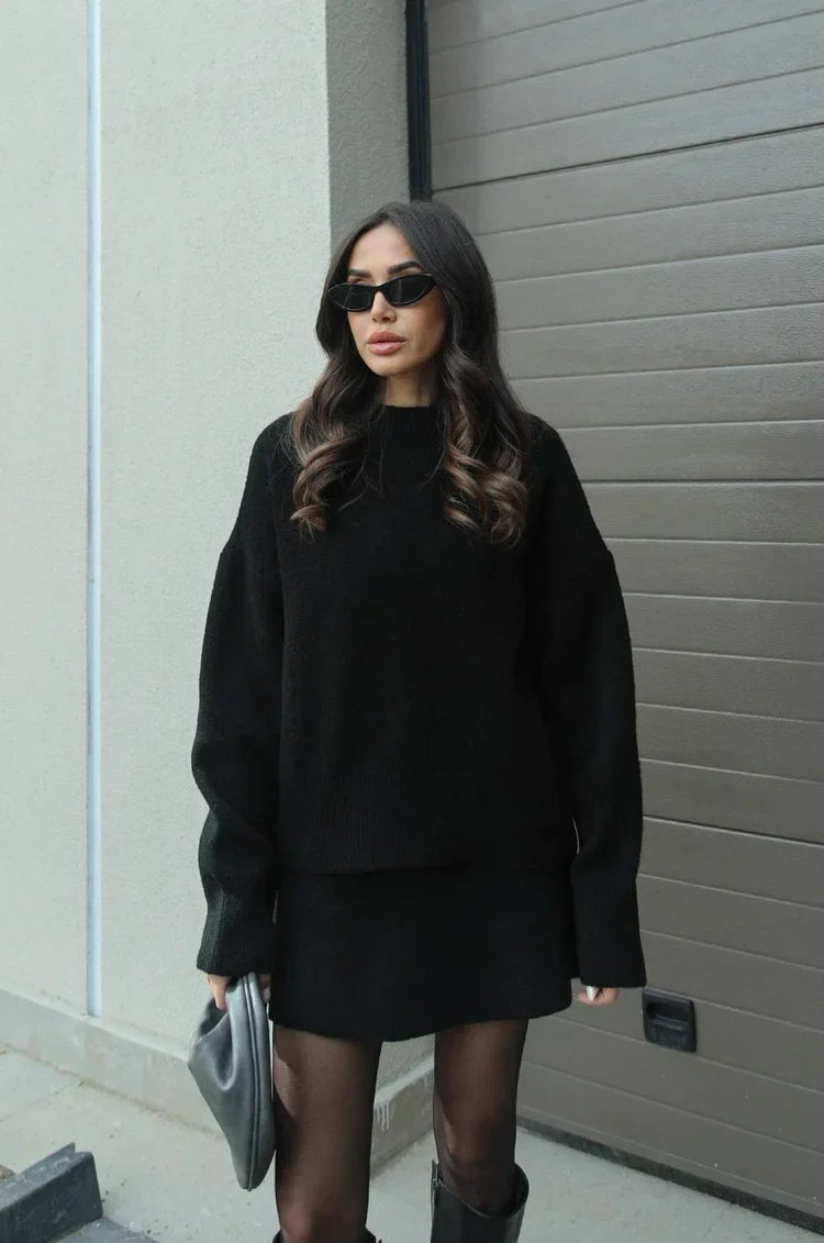 Gloria | Coordinated Skirt and Sweater Ensemble