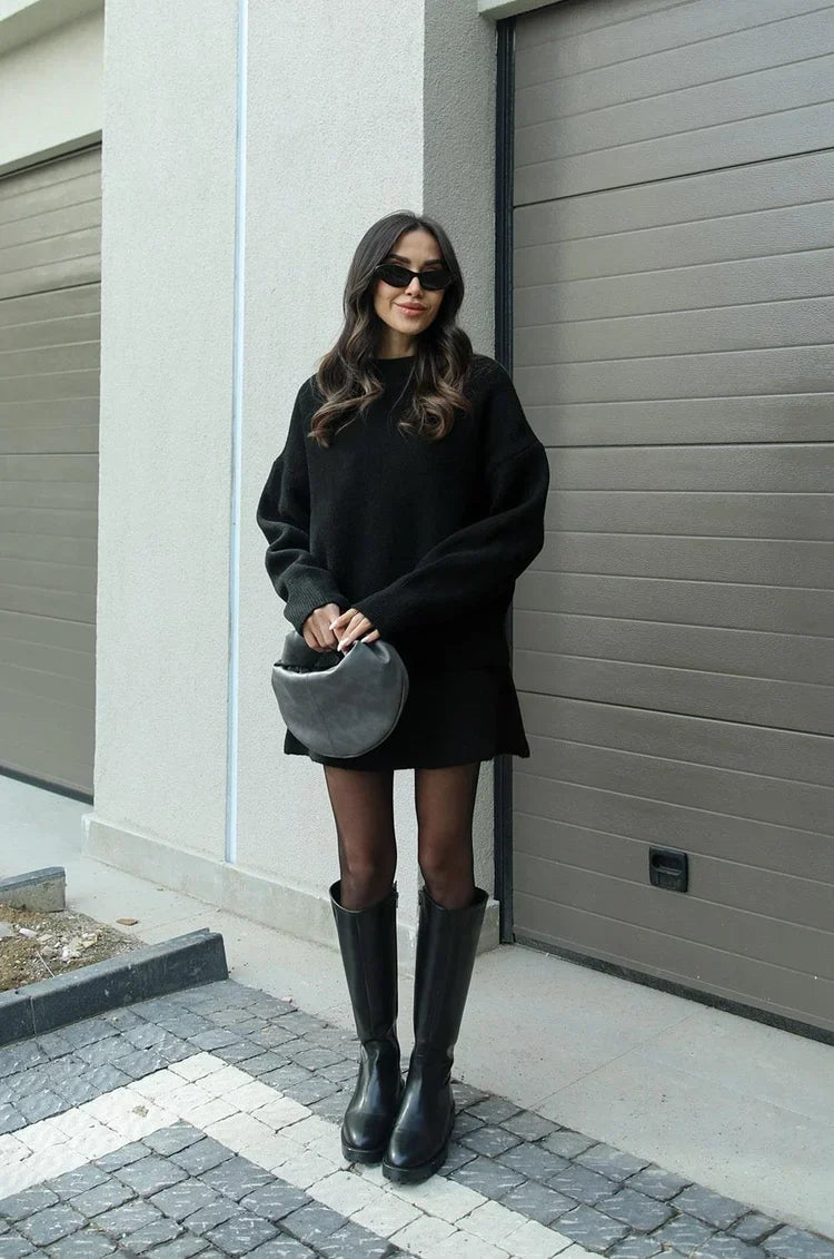 Gloria | Coordinated Skirt and Sweater Ensemble