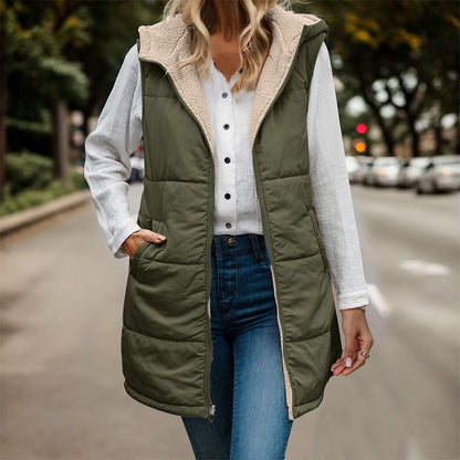 Aldana | Dual-Sided Sleeveless Jacket